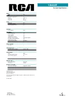 Preview for 2 page of RCA E13344 Technical Specifications