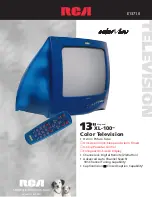 RCA E13710 colorView Specifications preview