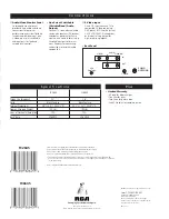 Preview for 2 page of RCA Entertainment F32645 Quick Manual