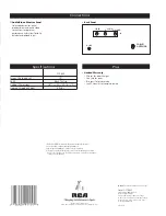 Предварительный просмотр 4 страницы RCA F19625 Brochure & Specs