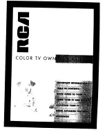 RCA F20631 Owner'S Manual preview