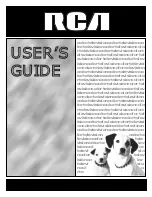 Preview for 1 page of RCA F25261 User Manual