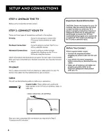 Предварительный просмотр 6 страницы RCA F25305TX1AX User Manual