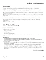 Предварительный просмотр 57 страницы RCA F25648TX1AA User Manual