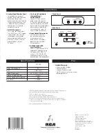 Предварительный просмотр 4 страницы RCA F27338 Brochure & Specs