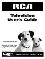 RCA F27650 User Manual preview