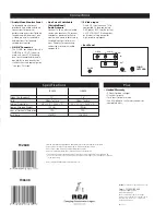 Предварительный просмотр 4 страницы RCA F32648 Brochure & Specs