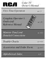 Preview for 1 page of RCA F35100ST Owner'S Manual