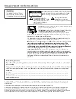 Preview for 2 page of RCA F36669 User Manual