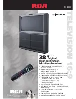 Preview for 1 page of RCA F38310 - 38" 16:9 HDTV Brochure & Specs