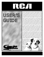 Preview for 1 page of RCA G36705 User Manual