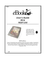 Предварительный просмотр 1 страницы RCA Gemstar eBook REB1200 User Manual