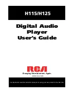 RCA H115 User Manual preview