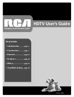 RCA hd52w59 User Manual preview