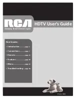 RCA HD52W66 User Manual preview