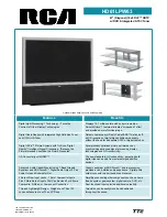 Preview for 1 page of RCA HD61LPW63 Technical Specifications