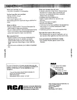 Предварительный просмотр 32 страницы RCA IB-F20551WN Owner'S Manual