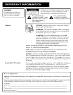 Preview for 2 page of RCA J20420 User Manual