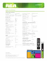 Preview for 2 page of RCA L22HD41 - 22" LCD TV Specifications