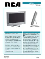 Preview for 1 page of RCA L23W10 Specifications