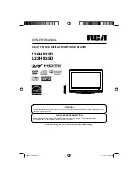 RCA L26HD35D - 25.9" LCD TV Owner'S Manual preview