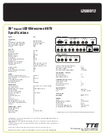 Предварительный просмотр 2 страницы RCA L26WD12 Specifications