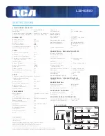 Preview for 2 page of RCA L32HD35D - 32" 720P LCD/DVD Combo Specifications