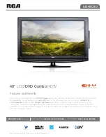 RCA L40HD33D - LCD/DVD Combo HDTV Features And Benefits preview