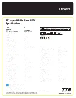 Preview for 2 page of RCA L42WD22 Specifications