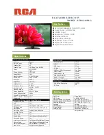 Preview for 2 page of RCA LED42A45RQ Specifications