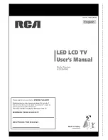 RCA LED52B45RQ User Manual preview