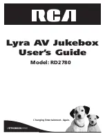 Preview for 1 page of RCA Lyra AV Jukebox RD278 User Manual