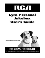 Preview for 1 page of RCA Lyra RD2825 User Manual