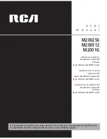 Предварительный просмотр 28 страницы RCA M2001G User Manual