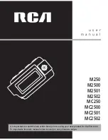 RCA M250 User Manual preview