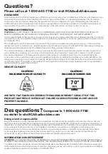 Preview for 2 page of RCA MC3770F Installation Manual