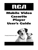 RCA Mobile Video Cassette Player User Manual preview