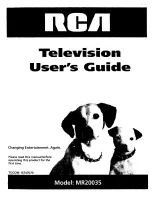 Preview for 1 page of RCA MR20035 User Manual