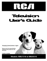 Preview for 1 page of RCA MR27310 User Manual