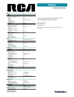 Preview for 2 page of RCA P61937 Technical Specifications