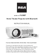 Preview for 1 page of RCA PJ28BT Instruction Manual