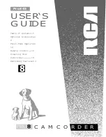 RCA Pro845 User Manual preview