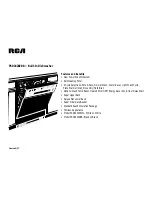 Preview for 2 page of RCA PSD3420ZBB Dimensions