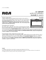 RCA RC142 User Manual preview