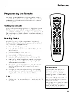 Предварительный просмотр 67 страницы RCA RC5910P User Manual