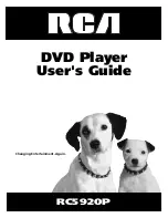 Предварительный просмотр 1 страницы RCA RC5920P User Manual