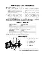 Preview for 8 page of RCA RCA RMW768 Owner'S Manual