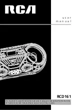 Preview for 1 page of RCA RCD161 User Manual