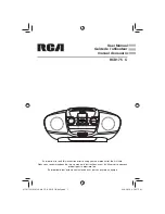 RCA RCD175 - Portable Cd Player User Manual preview