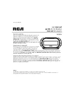 RCA RCD20 User Manual preview